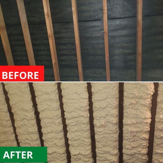 Before After Spray Foam Insulation In Michigan - SprayTight Michigan